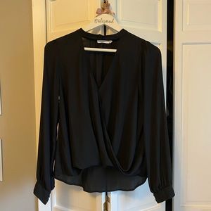 Lush (dry goods) Black Blouse